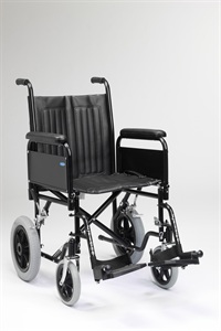 Transit Wheelchair with folding back