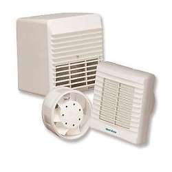 Extractor Fan Vent Axia Va100 Low Watt with shutters and pullcord