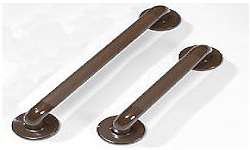 Straight Plastic Support / Grab Rails 450mm Brown Easibathe