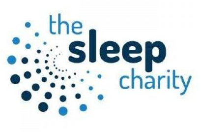 the sleep charity logo with blue letters